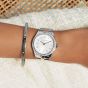 Olivia Burton Sports Luxe White Dial Silver and Rose Gold Strap - 24000138