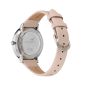 Olivia Burton Signature Butterfly Ultra Slim Silver and Nude Leather Strap Watch - 24000145