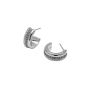 Olivia Burton Entwine Silver Hoop Earrings