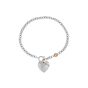 Olivia Burton Classic Knot Heart Silver Bracelet