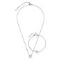 Olivia Burton Classic Hex Interlink Silver Tone Bracelet & Necklace Gift Set. Item code 24170001