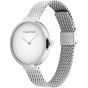 Calvin Klein Minimalistic T Bar Watch - Silver Mesh Strap