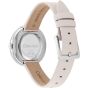 Calvin Klein Twisted Bezel Watch - Putty Leather Strap 25200094