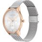 Calvin Klein Timeless Mesh Rose Gold and Silver Watch 25200106