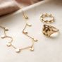 Daisy Isla Fossil Charm Necklace - Gold SN08_GP