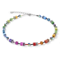 Coeur De Lion Multicolour Rainbow GeoCUBE Necklace 2838101520