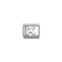 Nomination Classic Oxidised Silver Letter K Charm 330113_11