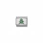Nomination Classic Green Enamel Christmas Tree Link Charm 330204_08