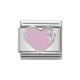 Nomination Classic Pink Enamel Heart with Zirconia Charm 330305_02