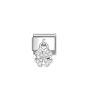Nomination Classic Charm Silver and White Four Leaf Clover - 331800_31