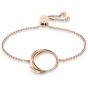 35000005 Calvin Klein Warped Bracelet - Rose Gold Plated