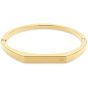 Calvin Klein Faceted Bar Hinged Bangle - Gold Plated 35000046