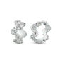 Clogau Nature's Wonder Forget-Me-Not Huggie Hoop Earrings 3SFMN834