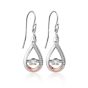 Clogau Eternity Dancing White Topaz Earrings