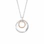Clogau Ripples Double Hoop White Topaz Pendant 3SRPP0206