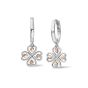 Clogau Tree of Life Heart Silver Drop Hoop Earrings - 3STOL0739