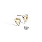 Kit Heath Desire Love Story Heart Stud Earrings - Gold 40521GDS