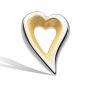 Kit Heath Desire Love Story Heart Stud Earrings - Gold 40521GDS