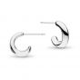 Kit Heath Bevel Cirque Semi-Hoop Stud Earrings 4191RP