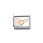 Nomination Classic Rose Gold and Enamel Heart Angel Wings Charm 430202_46