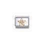 Nomination Classic Star with Zirconia Rose Gold Charm