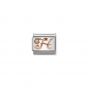 Nomination Rose Gold and Zirconia Classic Letter Charm - H