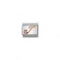 Nomination Rose Gold and Zirconia Classic Letter Charm - J