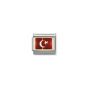NOMINATION COMPOSABLE Classic EUROPE FLAG in stainless steel with enamel and 18k gold TURKEY