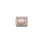 NOMINATION Composable Classic OVAL HARD STONES in stainless steel with 9K rose gold PINK OPAL