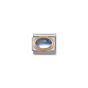 NOMINATION Composable Classic OVAL SEMIPRECIOUS STONES in stainless steel with 9K rose gold light blue topaz