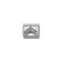 NOMINATION Composable Classic MONUMENTS RELIEF steel and silver 925 Rialto Bridge