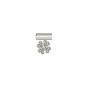 NOMINATION SeiMia SYMBOLS in 925 silver and zircons four-leaf clover