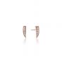 Sif Jakobs Pila Piccolo Stud Earrings - Rose Gold with White Zirconia