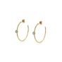 Sarah Alexander Oracle Aqua Calci Hoop Earrings