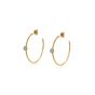 Sarah Alexander Oracle Aqua Calci Hoop Earrings