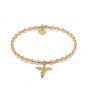 Mini Orchid Gold Charm Bracelet - My Guardian Angel