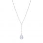 N0506 Annie Haak Moonstone Long Silver Necklace