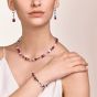 Coeur De Lion GeoCUBE Bracelet - Crystals and Gemstones Red Purple