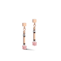 Coeur De Lion GeoCUBE Earrings - Shades of Pink Lilac 5027211927