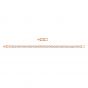 Swarovski tennis bracelet, white, rose gold plating 5039938