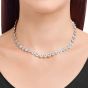 Swarovski Angelic All Around Necklace - White with Rhodium Plating