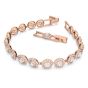 Swarovski Angelic Bracelet - White with Rose Gold Plating 5240513