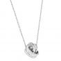 Swarovski Further Pendant, White, Rhodium Plating