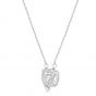 Swarovski Sparkling Dance Heart Pendant, Rhodium