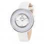 Swarovski Crystalline Pure Watch, Leather, White & Silver