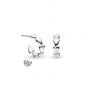 Kit Heath Desire Kiss Heart Semi Hoop Stud Earrings 60GKRP