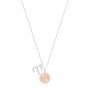 Swarovski Zodiac Pendant, Aries, Pink, Rhodium Plating 5349220