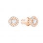 Swarovski Angelic Square Pierced Earrings, Rose Gold Plating 5352049