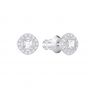 Swarovski Angelic Square Pierced Earrings, White Rhodium Plating 5368146