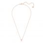 Swarovski Stone Pendant, White, Rose Gold Plating 5383957